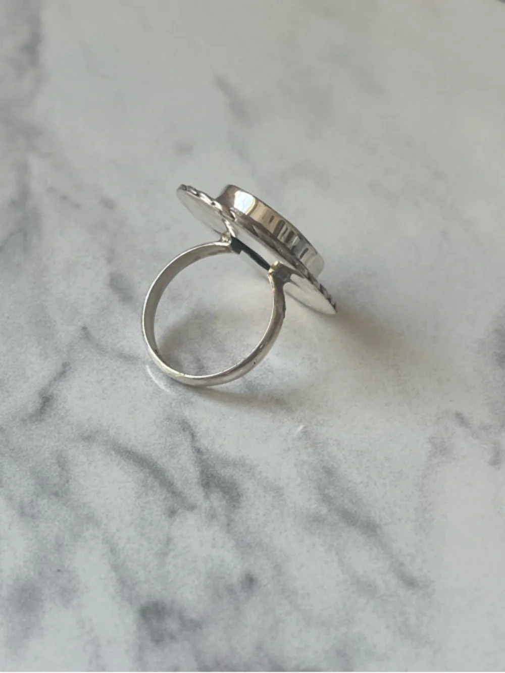 Sterling Silver Turquoise Ring size 9